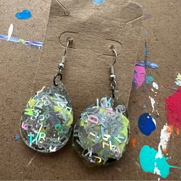 Silly Smiley Face Earrings - Picture 3 of 9